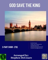 God Save The King TB choral sheet music cover